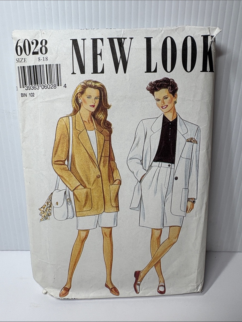 New Look Women's Oversized Blazer Jacket & Shorts Simplicity Pattern 6028 s